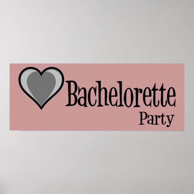Poster SingleHeart-BacheloretteParty-Blk (Frente)