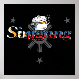 Poster Sinigang Filipinas Comida filipina