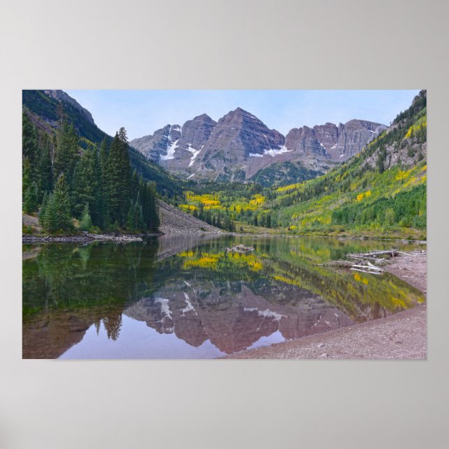 Poster Sinos Maroon em Outono, Colorado (Frente)