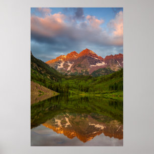 Póster Sinos Maroon Reflectidos Em Calmo Lago Maroon 3