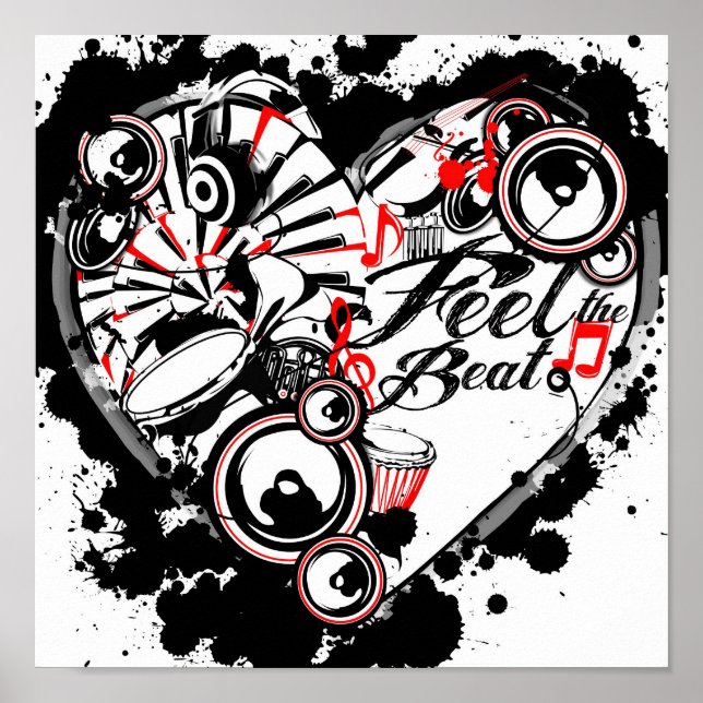 Poster Sinta a batida (Frente)