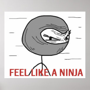 Póster Sinta como um Ninja
