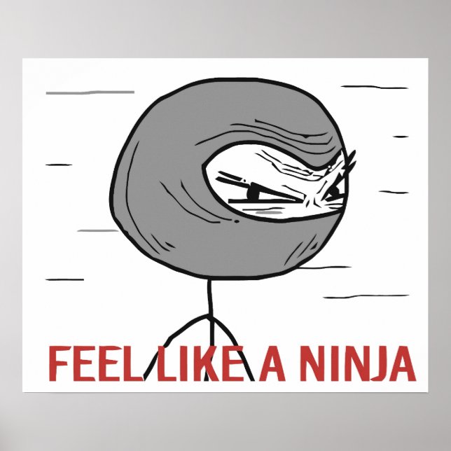Póster Sinta-Se Como Um Ninja (Frente)