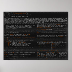 Póster Sintaxe e métodos no langauge de C