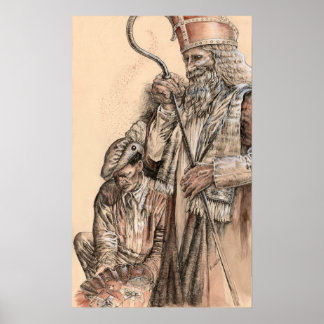 Poster Sinterklaas e Zwarte Piet por Portia Rua Luke