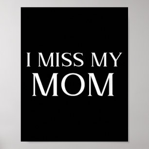 Poster Sinto Falta Do Dia de as mães Do Memorial Da Minha