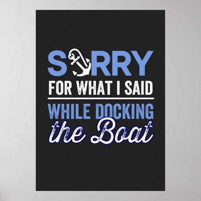 Poster Sinto muito pelo que disse enquanto estava docking (Frente)