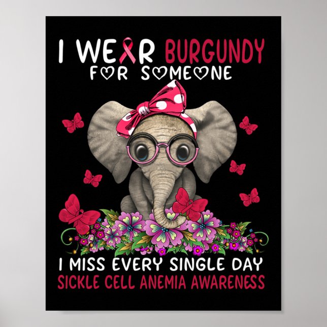Poster Sinto saudades de cada solteiro de Anemia das Célu (Frente)