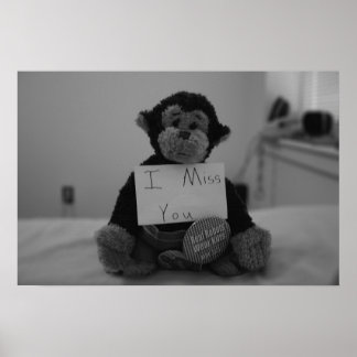 Póster Sinto saudades de você