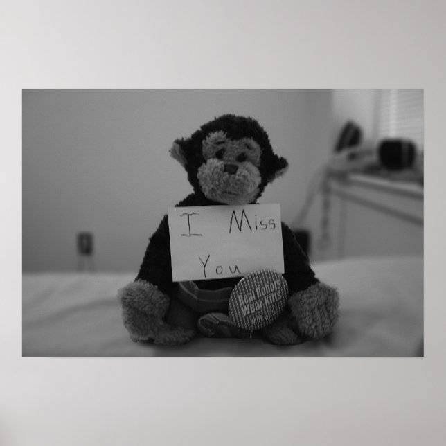 Póster Sinto saudades de você (Frente)