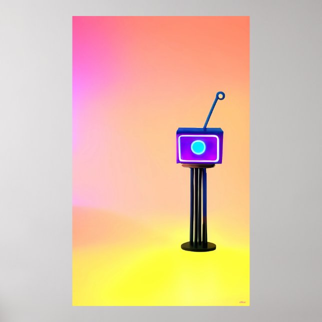 Poster Sintonizado para vê-lo me vigiar (Frente)