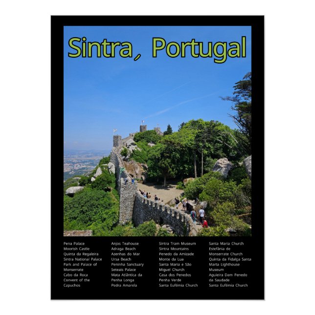 Póster Sintra, Portugal (Frente)