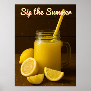 Poster Sip the Summer - Refrescando o molho de limão Maso