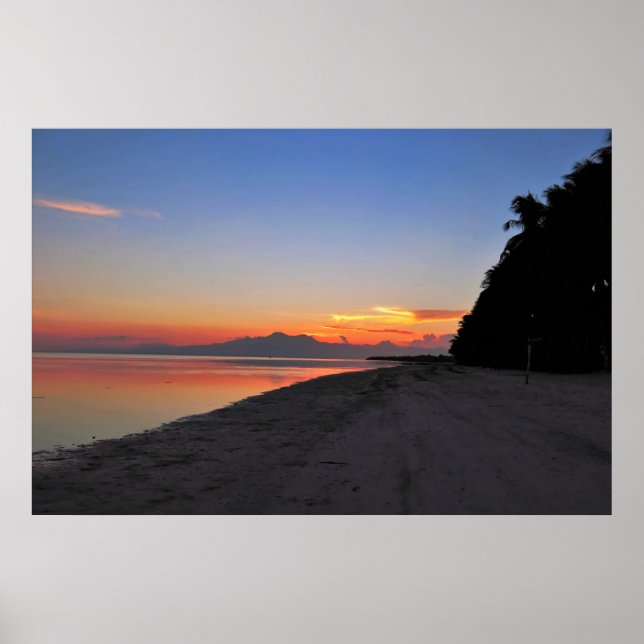 Poster Siquijor Beach Sunset (Frente)