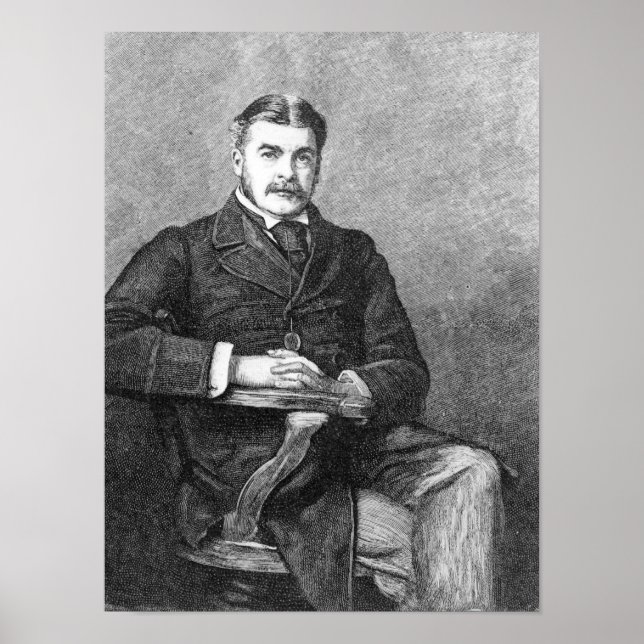 Póster Sir Arthur Sullivan, gravado por C. Carter (Frente)