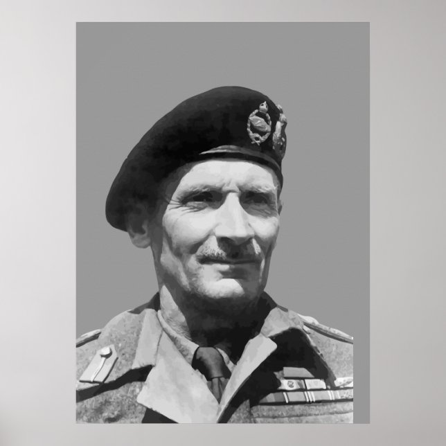 Poster Sir Bernard Law Montgomery (Frente)