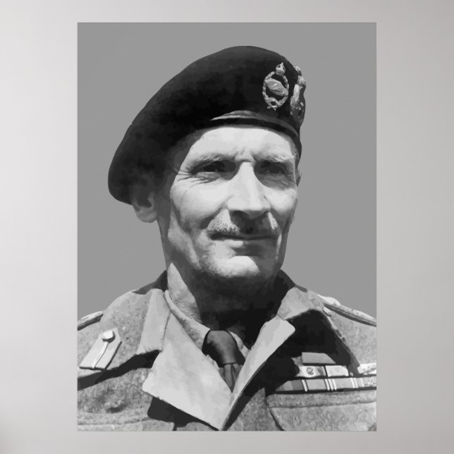 Poster Sir Bernard Law Montgomery (Frente)