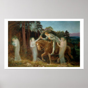 Póster Sir Galahad, c.1894 (óleo na canvas)