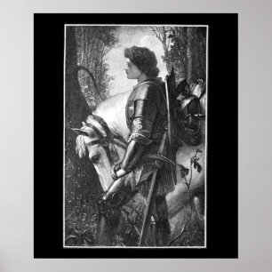 Poster Sir Galahad - G.F. Watts Engraved by H.W. Peckwell