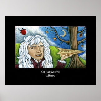 Póster Sir Isaac Newton
