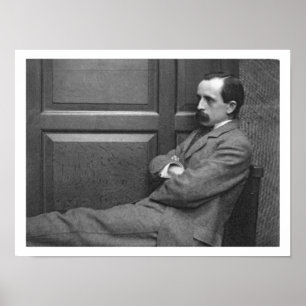 Póster Sir James Matthew Barrie (1860-1937) (b/w photo)