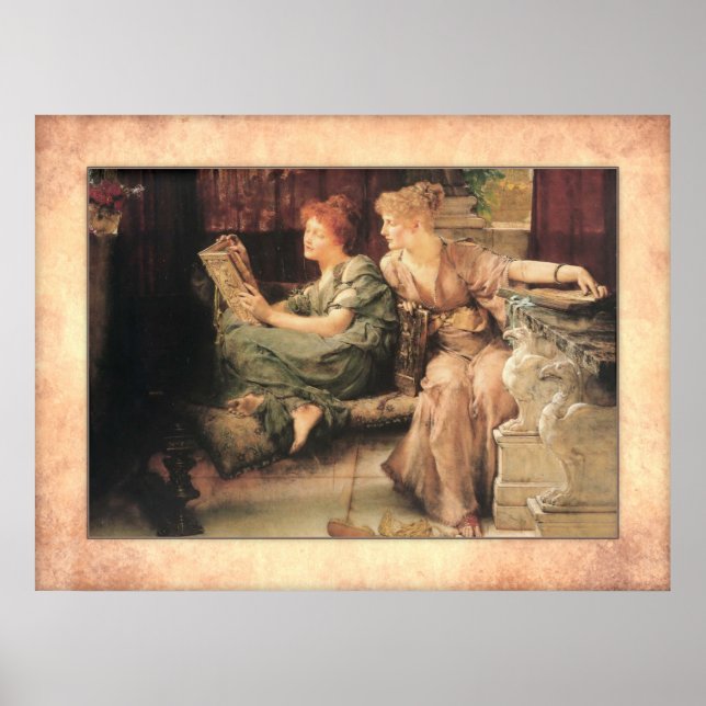Póster Sir Lawrence Alma-Tadema - Comparações (Frente)