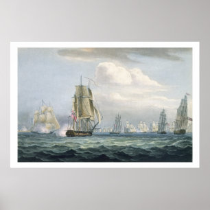Póster Sir Sidney Smith's (1764-1840) Squadron engaging a