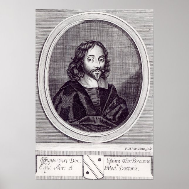 Poster Sir Thomas Browne , gravado por Frederick (Frente)