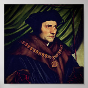 Poster Sir Thomas More - por Hans Holbein, o Younger