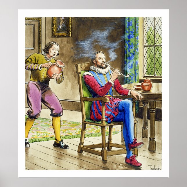 Póster Sir Walter Raleigh (1554-1618), de "Peeps into the (Frente)