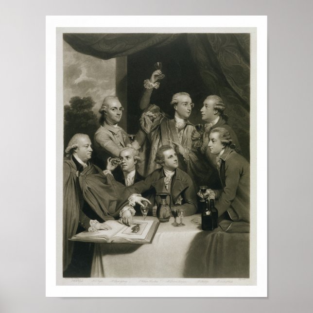 Poster Sir William Hamilton (1730-1803) com outros Connoi (Frente)