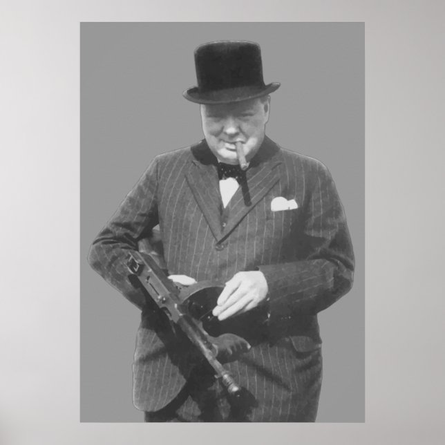 Póster Sir Winston Churchill (Frente)
