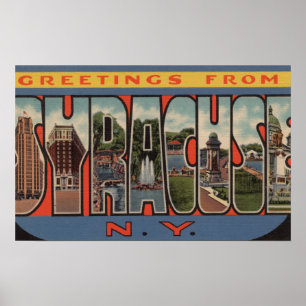 Póster Siracusa, New York - grandes cenas da letra