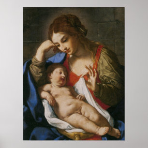 Poster Sirani - Madonna Contemplating