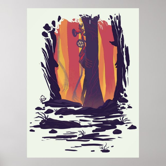 Poster Siren Head Stalk (Frente)