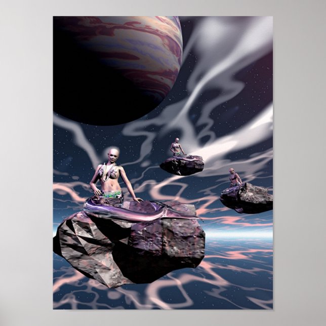 Póster sirenes espaciais (Frente)