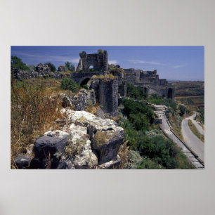 Póster Síria, Castelo Marqab, castelo dos Cruzados locali