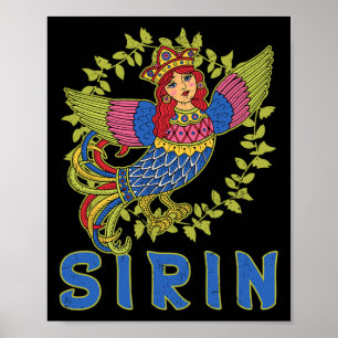 Poster Sirin Mitologia Eslava Nórdica Pagã Antiga K