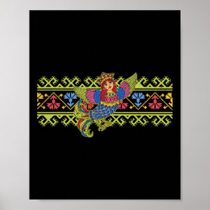 Poster Sirin Mitológico Eslavo Paganismo Nórdico Antigo K