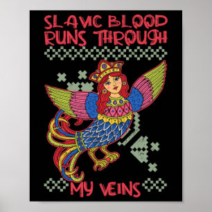 Poster Sirin Mitológico Eslavo Paganismo Nórdico Antigo K