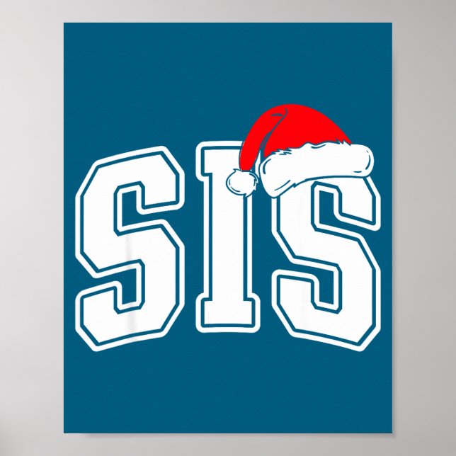 Poster Sis Claus Christmas Matching Family Xmas Pajama Si (Frente)