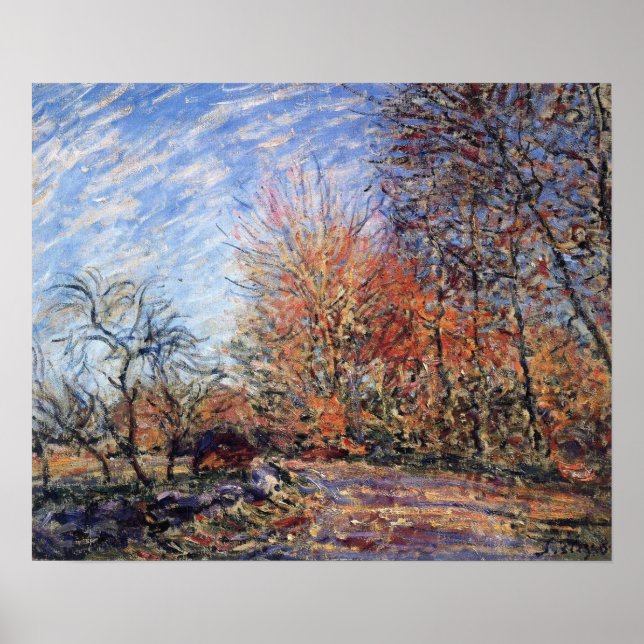 Poster Sisley - Os Exteriores Da Floresta De Fontaineblea (Frente)