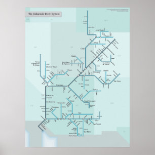 Poster Sistema 18" do Rio Colorado x 24"