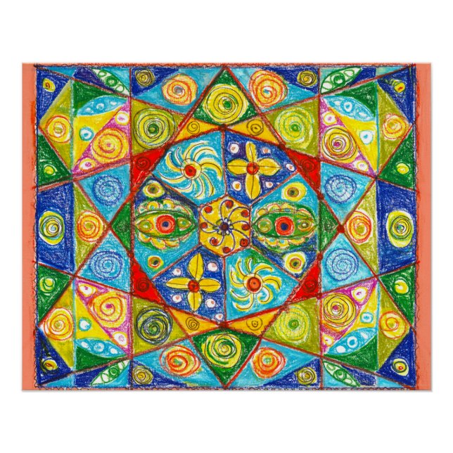 Póster sistema abstrato (Frente)