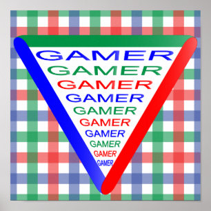 Poster Sistema de Jogo Ultimate Gamer 3 Cores RGB