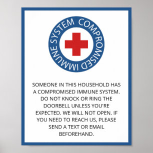 Poster Sistema Imunitário Comprometido por Azul Cruzado