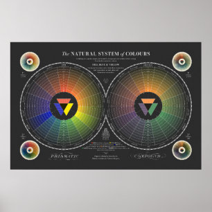 Poster Sistema Natural de Cores - Escuro