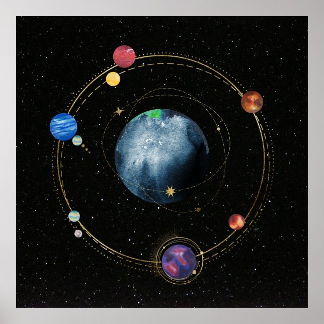 Poster Sistema Solar (Frente)