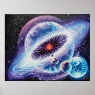 Poster Sistema solar com heliosfera