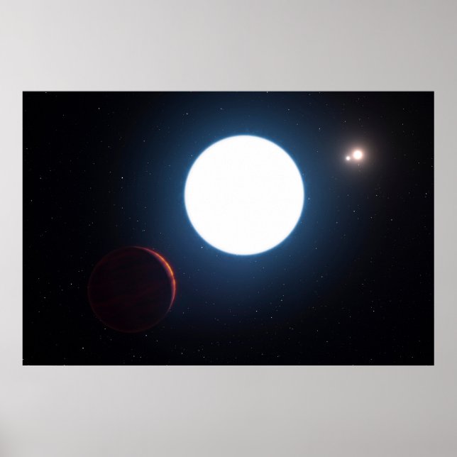 Poster Sistema Triplo De Estrelas Hd 131399 (Frente)